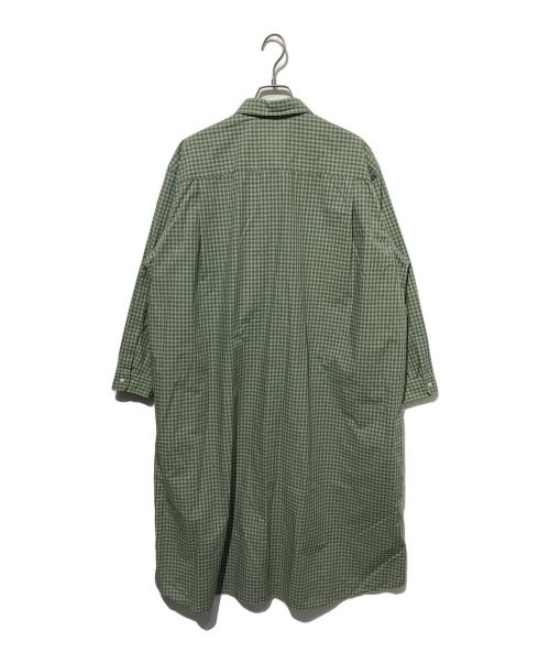 DANTON（ダントン）DANTON (ダントン) プランサーボタン シャツワンピース グリーン サイズ:36の古着・服飾アイテム