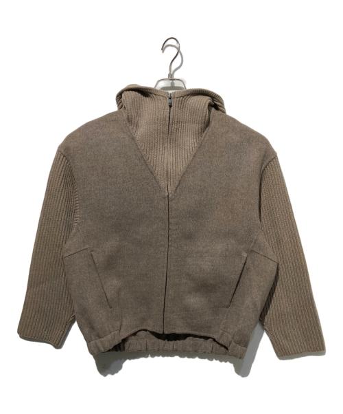 theory luxe（セオリーリュクス）theory luxe (セオリーリュクス) MAXIE SWEATER COMBO / ROSS BLOUSON ブラウン サイズ:38 未使用品の古着・服飾アイテム
