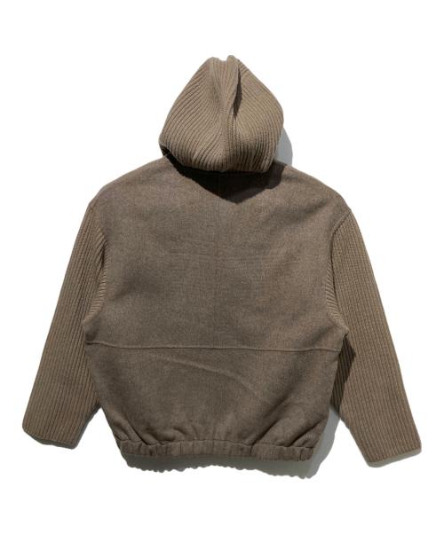 theory luxe（セオリーリュクス）theory luxe (セオリーリュクス) MAXIE SWEATER COMBO / ROSS BLOUSON ブラウン サイズ:38 未使用品の古着・服飾アイテム