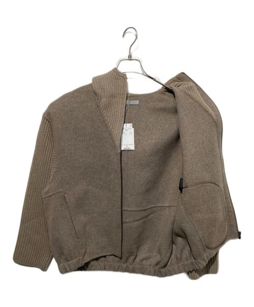 theory luxe（セオリーリュクス）theory luxe (セオリーリュクス) MAXIE SWEATER COMBO / ROSS BLOUSON ブラウン サイズ:38 未使用品の古着・服飾アイテム