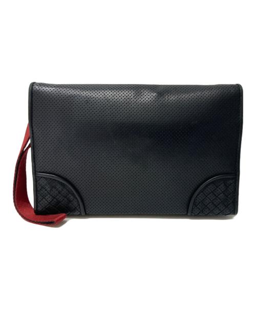 BOTTEGA VENETA（ボッテガベネタ）BOTTEGA VENETA (ボッテガベネタ) クラッチバッグ ブラックの古着・服飾アイテム