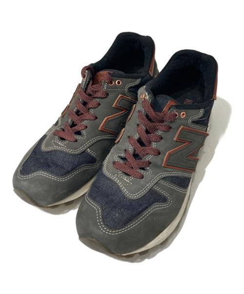 NEW BALANCE（ニューバランス）NEW BALANCE (ニューバランス) CONE MILLS デニム切替ローカットスニーカー グレー サイズ:26の古着・服飾アイテム