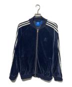 adidasアディダス）の古着「ベロアトラックジャケット」｜ブルー