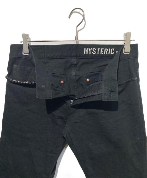 Hysteric Glamour（ヒステリックグラマー）Hysteric Glamour (ヒステリックグラマー) スタッズデニムパンツ ブラック サイズ:30の古着・服飾アイテム