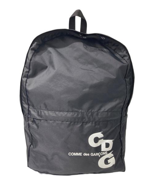 CDG（シーディージー）CDG (シーディージー) Wave Logo Backpack ブラックの古着・服飾アイテム