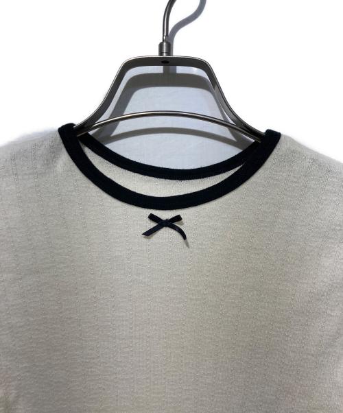 SHISHIKUI（シシクイ）SHISHIKUI (シシクイ) lievre lon カシミヤ混カットソー アイボリー サイズ:Sの古着・服飾アイテム