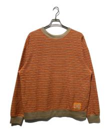 HERALBONY（ヘラルボニー）の古着「Multi-Color Loopback Sweatshirt (Art-Inspired)「Untitled」」｜オレンジ
