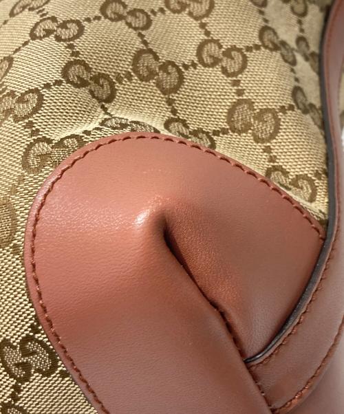 GUCCI（グッチ）GUCCI (グッチ) GGキャンバストートバッグ ベージュ×ピンクの古着・服飾アイテム