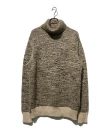 MONCLER（モンクレール）の古着「MAGLIONE TRICOT GIROCOLLO タートルネックニット」｜ブラウン
