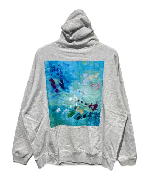 HERALBONY（ヘラルボニー）HERALBONY (ヘラルボニー) リラックスフィットフーディー「ゲーム」 グレー サイズ: XLの古着・服飾アイテム