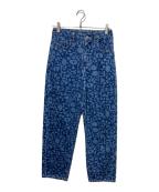 HERALBONYヘラルボニー）の古着「kaedeデニムストレート「かえでのチョキチョキ」BLUE」｜インディゴ