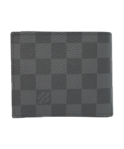LOUIS VUITTON（ルイ ヴィトン）LOUIS VUITTON (ルイヴィトン) ポルトフォイユ・マルコ NM ダミエ・グラフィット サイズ:NM ダミエ N63336 CR0147の古着・服飾アイテム
