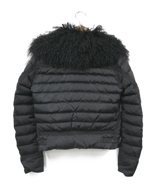 MONCLER（モンクレール）MONCLER (モンクレール) シープファー付ダウンジャケット ブラック サイズ:00の古着・服飾アイテム