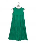 YORIヨリ）の古着「ティアードワンピース」｜グリーン
