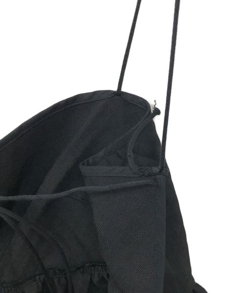 Whim Gazette（ウィムガゼット）Whim Gazette (ウィムガゼット) ジャガードキャミブラウス ブラック サイズ:Fの古着・服飾アイテム