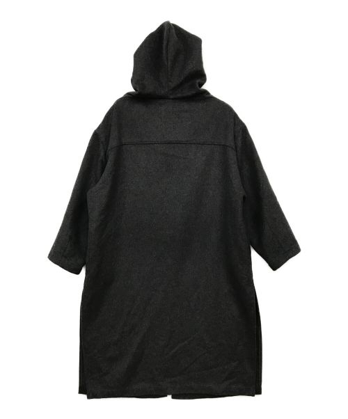 MIDIUMISOLID（ミディウミソリッド）MIDIUMISOLID (ミディウミソリッド) ウールフードマキシコート グレー サイズ:表記無しの古着・服飾アイテム