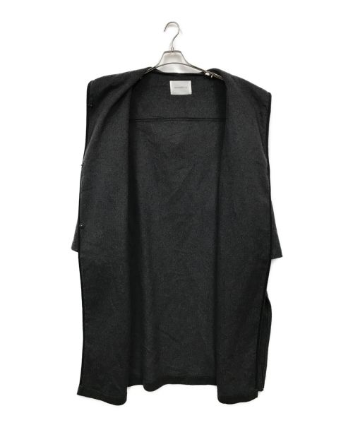 MIDIUMISOLID（ミディウミソリッド）MIDIUMISOLID (ミディウミソリッド) ウールフードマキシコート グレー サイズ:表記無しの古着・服飾アイテム