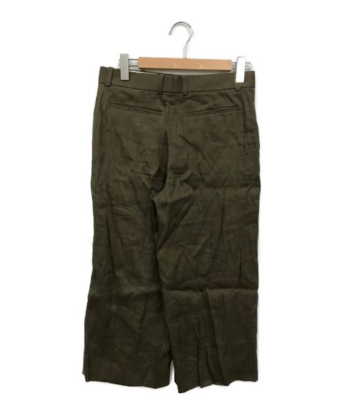 BLAMINK（ブラミンク）BLAMINK (ブラミンク) リネンクロップドパンツ カーキ サイズ:36の古着・服飾アイテム