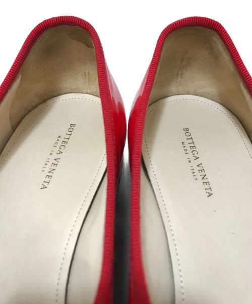 BOTTEGA VENETA（ボッテガベネタ）BOTTEGA VENETA (ボッテガベネタ) エナメルシューズ レッド サイズ:23.5の古着・服飾アイテム