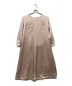 BORDERS at BALCONY (ボーダーズアットバルコニー) GLOSS SATIN DRESS ピンク サイズ:36：4000円