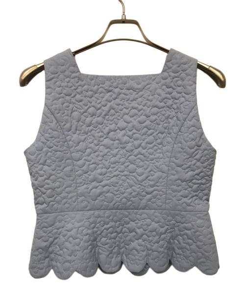 rosy monster（ロージーモンスター）rosy monster (ロージーモンスター) フラワーキルティングベスト ブルー サイズ:Fの古着・服飾アイテム