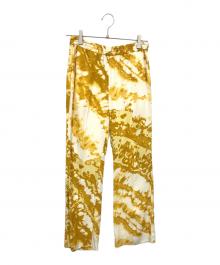 SCENTOF（セントオブ）の古着「総柄イージーパンツ」｜イエロー