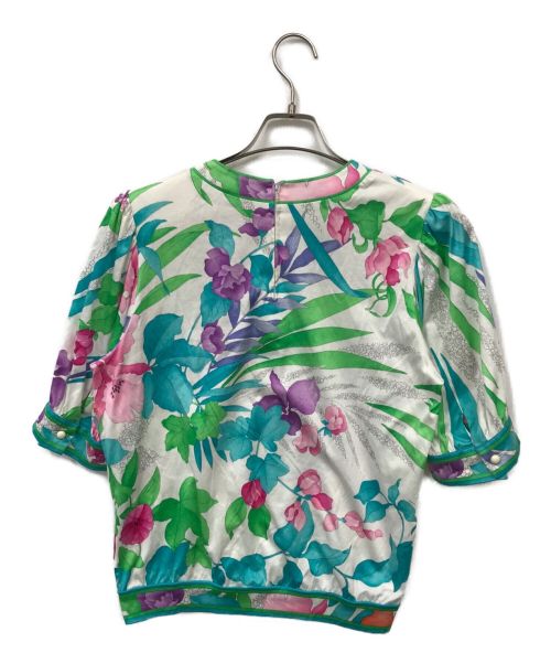 LEONARD（レオナール）LEONARD (レオナール) 総柄ブラウス ホワイト サイズ:Lの古着・服飾アイテム