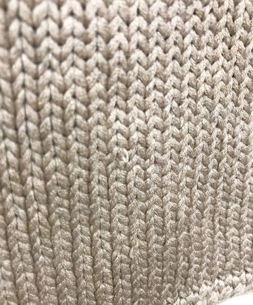 HERMES（エルメス）HERMES (エルメス) ノースリーブハイネックシルクニットセーター ベージュ サイズ:Mの古着・服飾アイテム