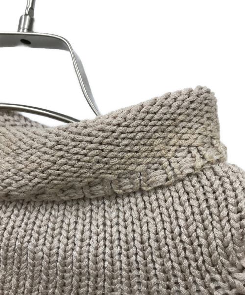 HERMES（エルメス）HERMES (エルメス) ノースリーブハイネックシルクニットセーター ベージュ サイズ:Mの古着・服飾アイテム