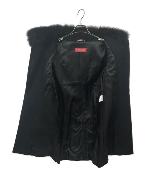 Max Mara Studio（マックスマーラ ストゥディオ）Max Mara Studio (マックスマーラ ストゥディオ) ウールコート ブラック サイズ:38の古着・服飾アイテム