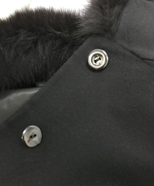 Max Mara Studio（マックスマーラ ストゥディオ）Max Mara Studio (マックスマーラ ストゥディオ) ウールコート ブラック サイズ:38の古着・服飾アイテム