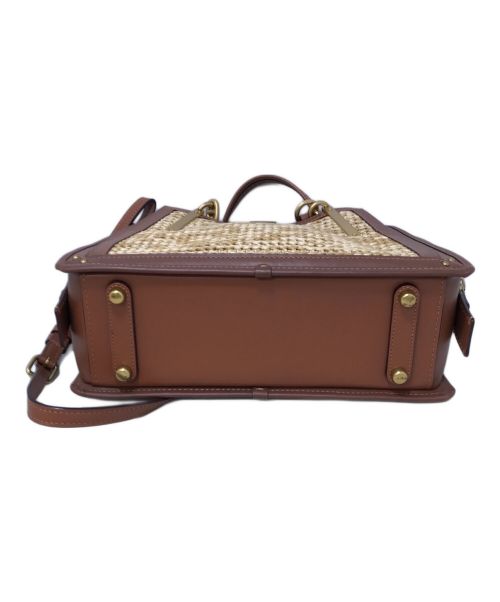 COACH（コーチ）COACH (コーチ) ドリーマーストローラフィア バック ベージュの古着・服飾アイテム