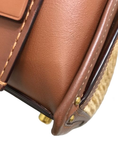 COACH（コーチ）COACH (コーチ) ドリーマーストローラフィア バック ベージュの古着・服飾アイテム