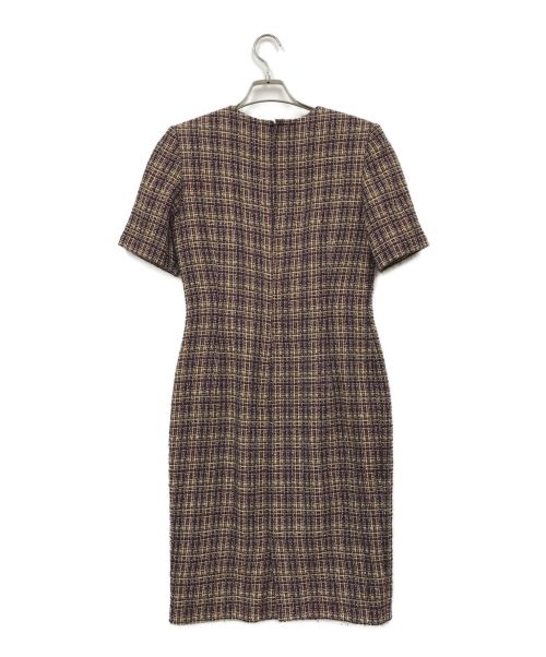 HANAE MORI（ハナエモリ）HANAE MORI (ハナエモリ) ツイードセットアップ レッド サイズ:9A3の古着・服飾アイテム