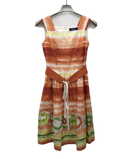M'S GRACY（エムズグレイシー）M'S GRACY (エムズグレイシー) キャミソールワンピース オレンジ サイズ:38の古着・服飾アイテム