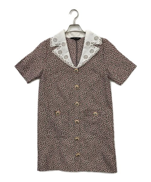 Sister Jane（シスタージェーン）Sister Jane (シスタージェーン) ジャガード ミニワンピース ピンク サイズ:記載なしの古着・服飾アイテム