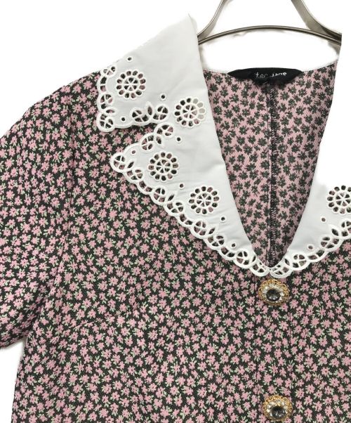 Sister Jane（シスタージェーン）Sister Jane (シスタージェーン) ジャガード ミニワンピース ピンク サイズ:記載なしの古着・服飾アイテム