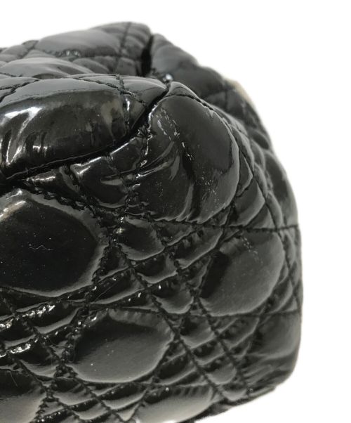 Christian Dior（クリスチャン ディオール）Christian Dior (クリスチャン ディオール) カナージュニューロックチェーンショルダーバッグ ブラックの古着・服飾アイテム