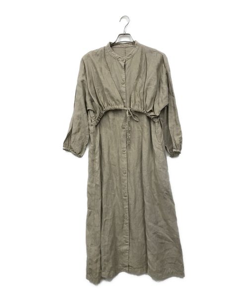 nest Robe（ネストローブ）nest Robe (ネストローブ) リネンブラウスワンピース ベージュ サイズ:表記無しの古着・服飾アイテム