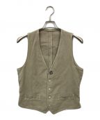 LARDINIラルディーニ）の古着「リネンコットンジレ」｜ベージュ