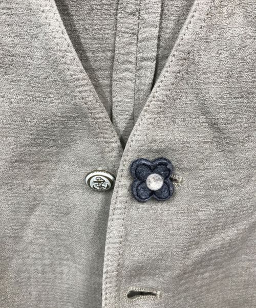 LARDINI（ラルディーニ）LARDINI (ラルディーニ) リネンコットンジレ ベージュ サイズ:46の古着・服飾アイテム