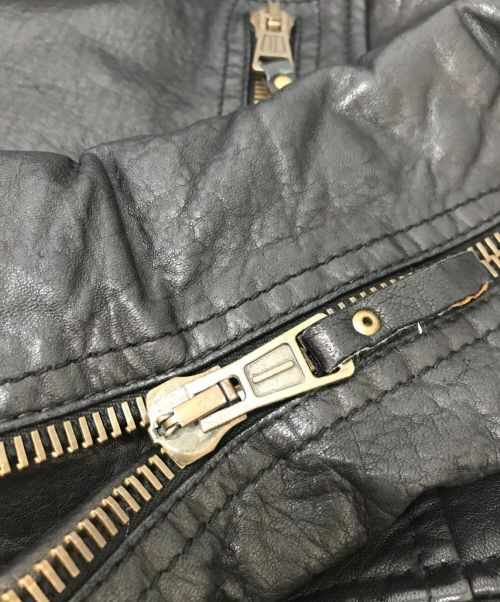 BALENCIAGA（バレンシアガ）BALENCIAGA (バレンシアガ) ラムレザーライダースジャケット ブラック サイズ:Mの古着・服飾アイテム