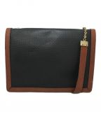 BOTTEGA VENETAボッテガベネタ）の古着「ヴィンテージPVCショルダーバッグ」｜ブラック