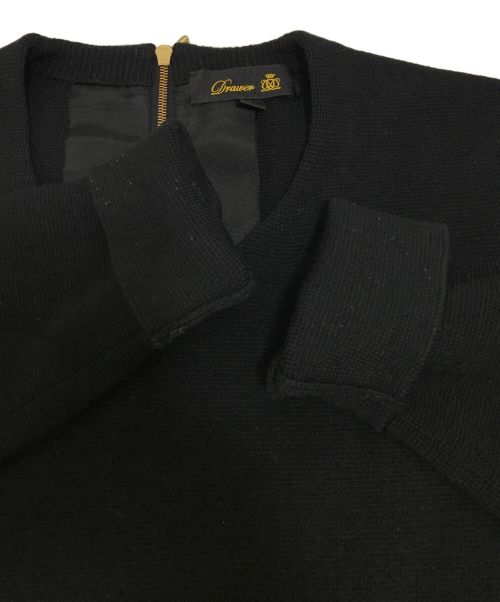 DRAWER（ドゥロワー）Drawer (ドゥロワー) ニットワンピース ブラック サイズ:1の古着・服飾アイテム