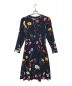 CHESTY (チェスティ) カシュクールフラワーラインワンピース ネイビー：2000円