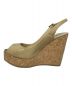 JIMMY CHOO (ジミーチュウ) ウェッジソールサンダル ベージュ サイズ:36：7000円