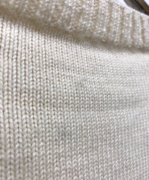 LeTricoteur（ル トリコチュール）LeTricoteur (ル トリコチュール) ガンジーウールセーター ホワイト サイズ:50の古着・服飾アイテム