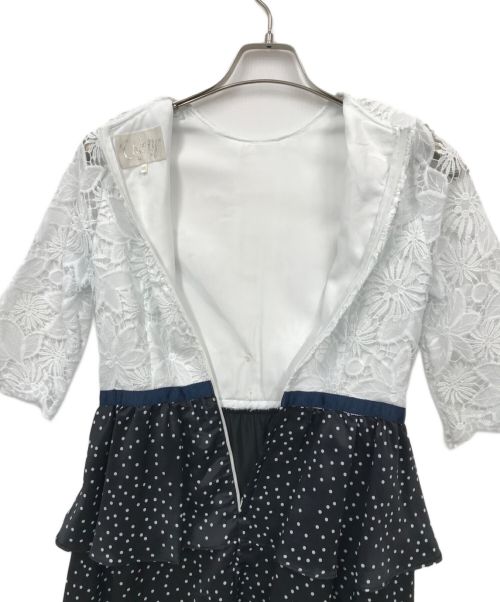 CHESTY（チェスティ）CHESTY (チェスティ) レースドッキングワンピース ホワイトの古着・服飾アイテム