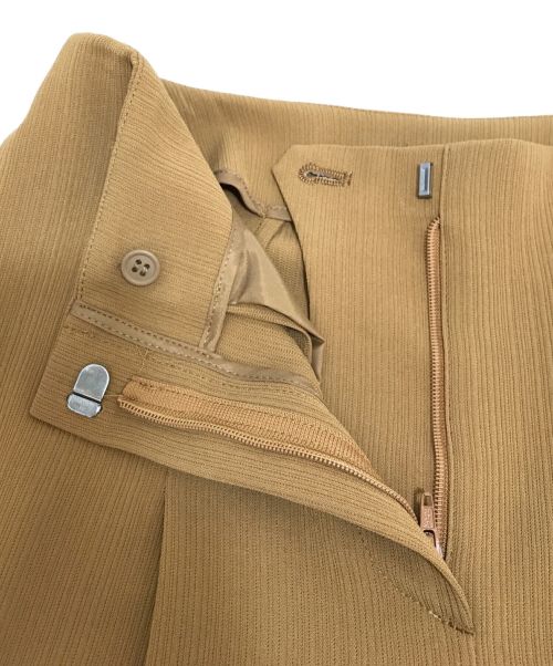 theory（セオリー）theory (セオリー) Admiral Stripe Wide PLT Pant B（アドミラル ストライプ ワイドパンツ） ブラウン サイズ:XXOの古着・服飾アイテム