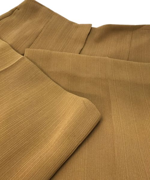 theory（セオリー）theory (セオリー) Admiral Stripe Wide PLT Pant B（アドミラル ストライプ ワイドパンツ） ブラウン サイズ:XXOの古着・服飾アイテム